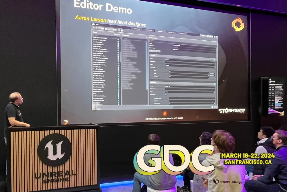 First Look at the Stormgate Editor at GDC 2024