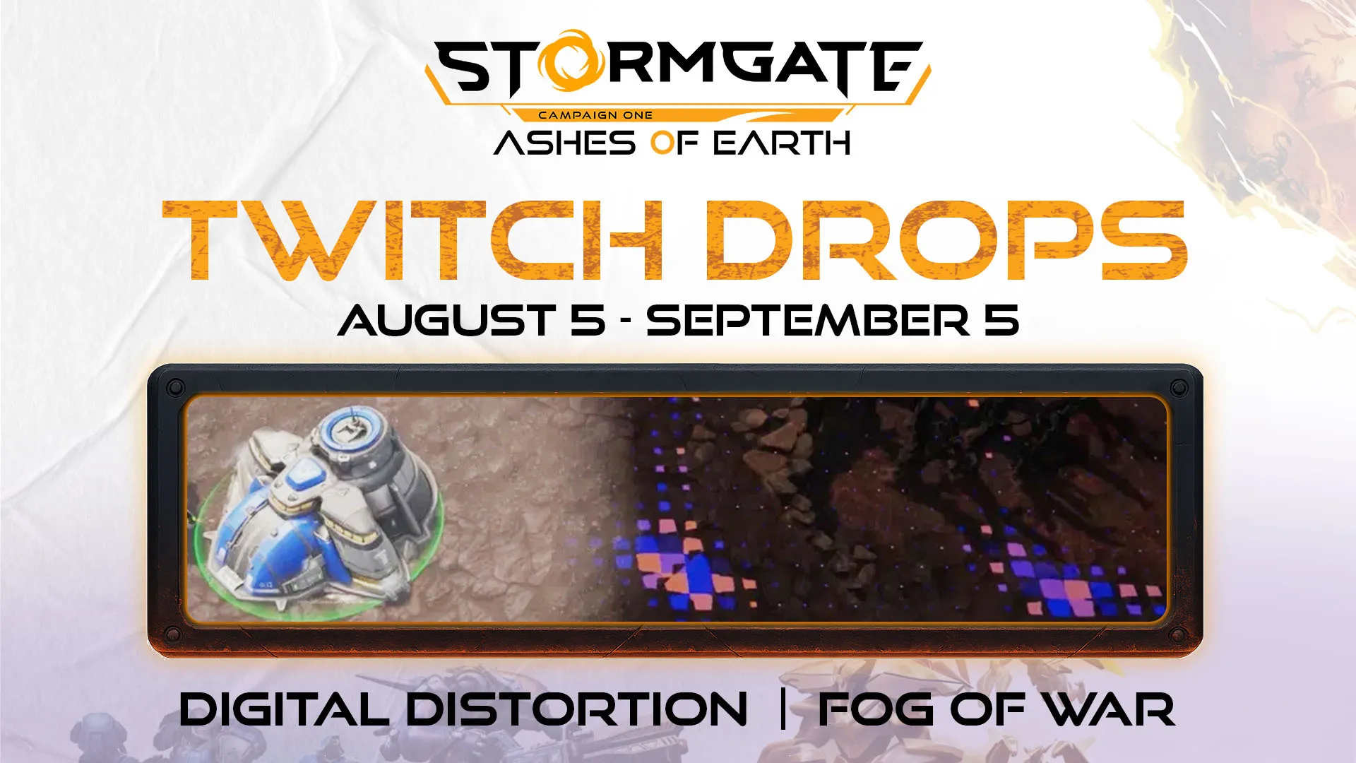 Launch Day Twitch Drops: Digital Distortion Fog of War